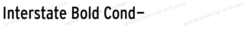 Interstate Bold Cond字体转换